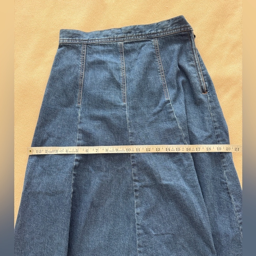 Kate Spade Broome Street Blue Midi Skirt - Picture 9 of 11